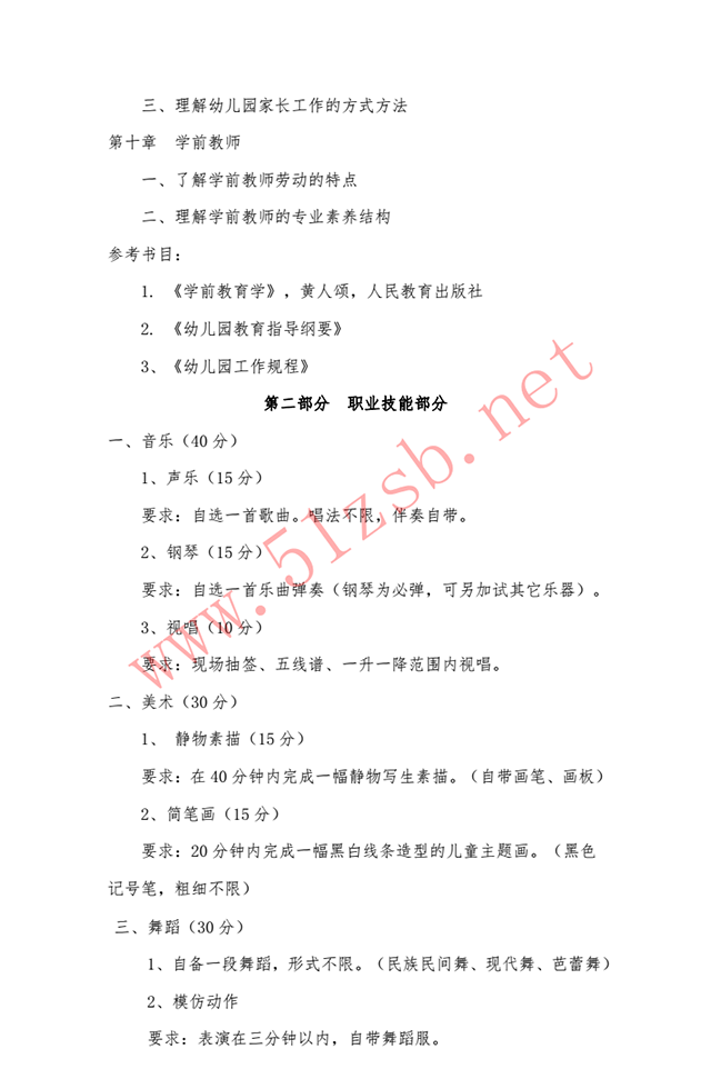 2018年遼寧專升本鞍山師范學(xué)院學(xué)前教育專業(yè)考試大綱