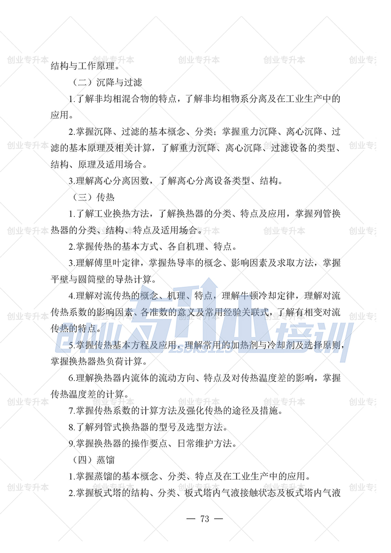 2025年遼寧專升本化工組考試大綱